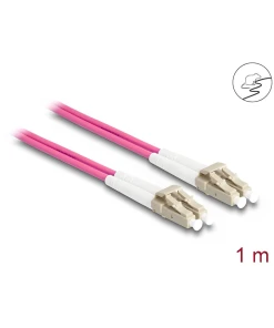 מגשר אופטי מולטי מוד משוריין LC Duplex OM4 Metal Armoured ז/ז DELOCK | 87913