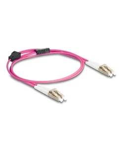 מגשר אופטי מולטי מוד משוריין LC Duplex OM4 Metal Armoured ז/ז DELOCK | 87914