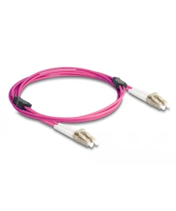 מגשר אופטי מולטי מוד משוריין LC Duplex OM4 Metal Armoured ז/ז DELOCK | 87915