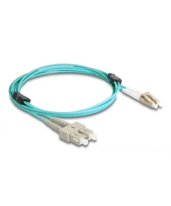 מגשר אופטי מולטי מוד משוריין SC Duplex - LC Duplex OM3 Metal Armoured ז/ז DELOCK | 87910