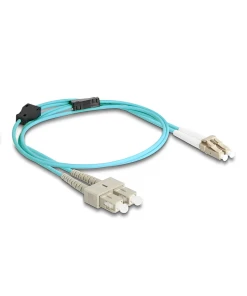 מגשר אופטי מולטי מוד משוריין SC Duplex - LC Duplex OM3 Metal Armoured ז/ז DELOCK | 87910