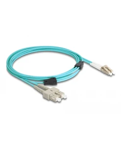 מגשר אופטי מולטי מוד משוריין SC Duplex - LC Duplex OM3 Metal Armoured ז/ז DELOCK | 87912