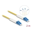 מגשר אופטי סינגל מוד LC Duplex OS2 ז/ז עם מחברים זוויתיים DELOCK | 88071