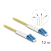 מגשר אופטי סינגל מוד LC Duplex OS2 ז/ז עם מחברים זוויתיים DELOCK | 88077
