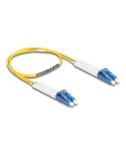 מגשר אופטי סינגל מוד LC Duplex OS2 ז/ז עם מחברים זוויתיים DELOCK | 88077