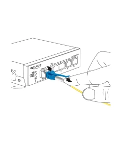 מגשר אופטי סינגל מוד LC Duplex Uniboot OS2 ז/ז DELOCK | 85085
