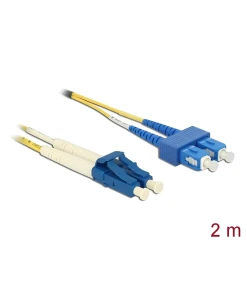 מגשר אופטי סינגל מוד SC Duplex - LC Duplex OS2 ז/ז DELOCK | 84610