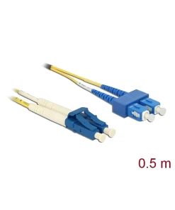 מגשר אופטי סינגל מוד SC Duplex - LC Duplex OS2 ז/ז DELOCK | 86548