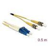 מגשר אופטי סינגל מוד ST Duplex - LC Duplex OS2 ז/ז DELOCK | 86569