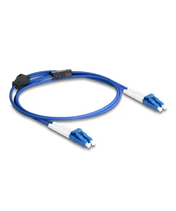 מגשר אופטי סינגל מוד משוריין LC Duplex OS2 Metal Armoured ז/ז DELOCK | 87920