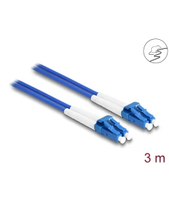 מגשר אופטי סינגל מוד משוריין LC Duplex OS2 Metal Armoured ז/ז DELOCK | 87921