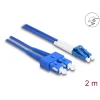 מגשר אופטי סינגל מוד משוריין SC Duplex - LC Duplex OS2 Metal Armoured ז/ז DELOCK | 87923