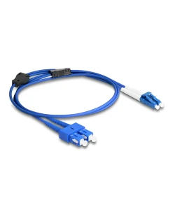 מגשר אופטי סינגל מוד משוריין SC Duplex - LC Duplex OS2 Metal Armoured זז DELOCK 87924
