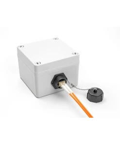 מופה אופטי מולטי מוד LC Duplex נ/נ עם מכסה IP68 להתקנה בקדח עגול 25.2 מ