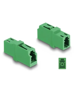 מופה לסיבים אופטיים LC Simplex single-mode APC נ/נ DELOCK | 87984
