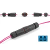 מופה לסיבים אופטים סינגל מוד LC Duplex UPC אטומה נגד מים IP68 צבע שחור DELOCK | 87873