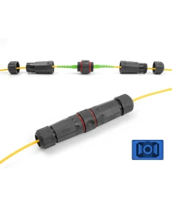 מופה לסיבים אופטים סינגל מוד SC Simplex UPC אטומה נגד מים IP68 צבע שחור DELOCK | 87868