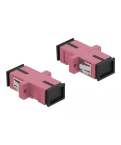 מופה סיבים אופטיים לפאנל SC Simplex multi-mode OM4 נ/נ סט 4 יח' DELOCK | 85995