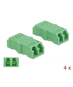 מתאם אופטי LC Duplex סינגל מוד נ/נ סט 4 יח' DELOCK | 85924