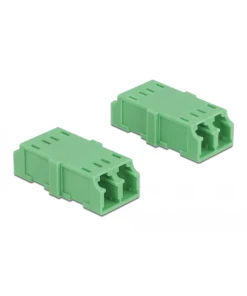 מתאם אופטי LC Duplex סינגל מוד נ/נ סט 4 יח' DELOCK | 85924