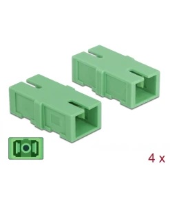 מתאם אופטי SC Simplex סינגל מוד נ/נ סט 4 יח' DELOCK | 85923
