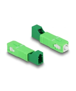 מתאם אופטי לסיבים היברידיים SC Simplex זכר לשקע LC Simplex ז/נ DELOCK | 87942