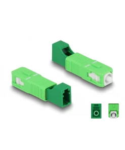 מתאם אופטי לסיבים היברידיים SC Simplex זכר לשקע LC Simplex נ/נ DELOCK | 87940