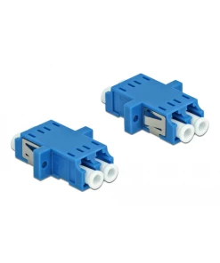 מתאם אופטי לפאנל LC Duplex סינגל מוד נ/נ סט 2 יח' DELOCK | 85999