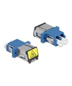 מתאם אופטי לפאנל LC Duplex סינגל מוד עם מכסה להגנה בלייזר נ/נ DELOCK | 86898