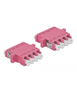 מתאם אופטי לפאנל LC Quad OM4 מולטי מוד נ/נ סט 2 יח' DELOCK | 86542