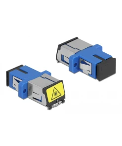 מתאם אופטי לפאנל SC Simplex סינגל מוד עם מכסה להגנה בלייזר נ/נ DELOCK | 86887