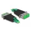מתאם אופטי לפאנל לסיבים היברידיים LC Duplex זכר לשקע SC Duplex ז/נ DELOCK | 87947