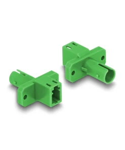 מתאם אופטי לפאנל לסיבים היברידיים LC Simplex נקבה ל- ST Simplex נקבה DELOCK | 87938