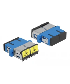מתאם אופטי לפנל SC Duplex סינגל מוד עם מכסה להגנה בלייזר נ/נ DELOCK | 86893