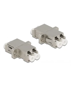 מתאם אופטי מתכתי לפאנל LC Duplex סינגל מוד נ/נ DELOCK | 86874