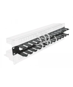 פאנל ''1U / 19 לניהול כבלים בארון תקשורת DELOCK | 66550
