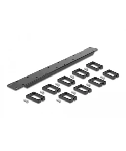 פאנל ''1U / 19 לניהול כבלים משני הצדדים בארון תקשורת DELOCK | 66850