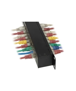 פאץ' פאנל ''19 / Cat.6 1U לארון תקשורת עם 24 שקעים RJ45 מסוככים DELOCK | 43295