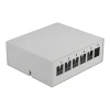 פאץ' פאנל 6 פורט ללא שקעים DIN rail mounting בצבע אפור DELOCK | 43410