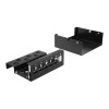 פאץ' פאנל 6 פורט ללא שקעים DIN rail mounting בצבע אפור DELOCK | 43410