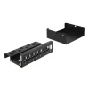 פאץ' פאנל 8 פורט ללא שקעים DIN rail mounting בצבע אפור DELOCK | 43412