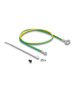 פאץ' פאנל זוויתי ''19 / 1U לארון תקשורת 24 פורט ללא שקעים DELOCK | 66976