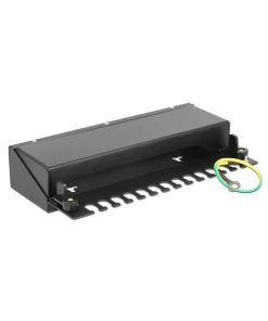 פאץ' פאנל שולחני 12 פורט ללא שקעים DELOCK | 43339