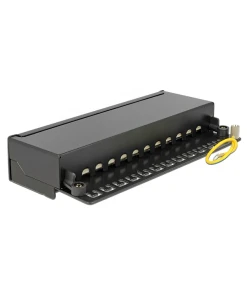 פאץ' פאנל שולחני Cat.6 עם 12 שקעים מסוככים DELOCK | 87296