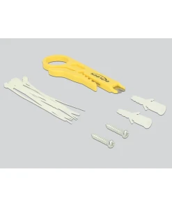 פאץ' פאנל שולחני Cat.6A עם 8 שקעים מסוככים צבע לבן DELOCK | 87678