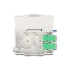 קופסא FTTH DIN Rail לחיבור 2 סיבים אופטיים LC Duplex להרכבה DELOCK | 85936
