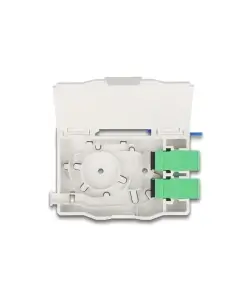 קופסא FTTH DIN Rail לחיבור 2 סיבים אופטיים SC Simplex להרכבה DELOCK | 85935