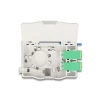 קופסא FTTH DIN Rail לחיבור 4 סיבים אופטיים LC Duplex להרכבה DELOCK 88098