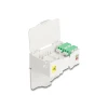 קופסא FTTH DIN Rail לחיבור 4 סיבים אופטיים LC Duplex להרכבה DELOCK 88098