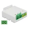 קופסא FTTH DIN Rail לחיבור 4 סיבים אופטיים SC Simplex להרכבה DELOCK | 85921